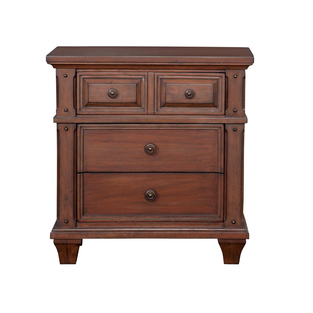 Sedona 3-Drawer Nightstand - Cinnamon Cherry