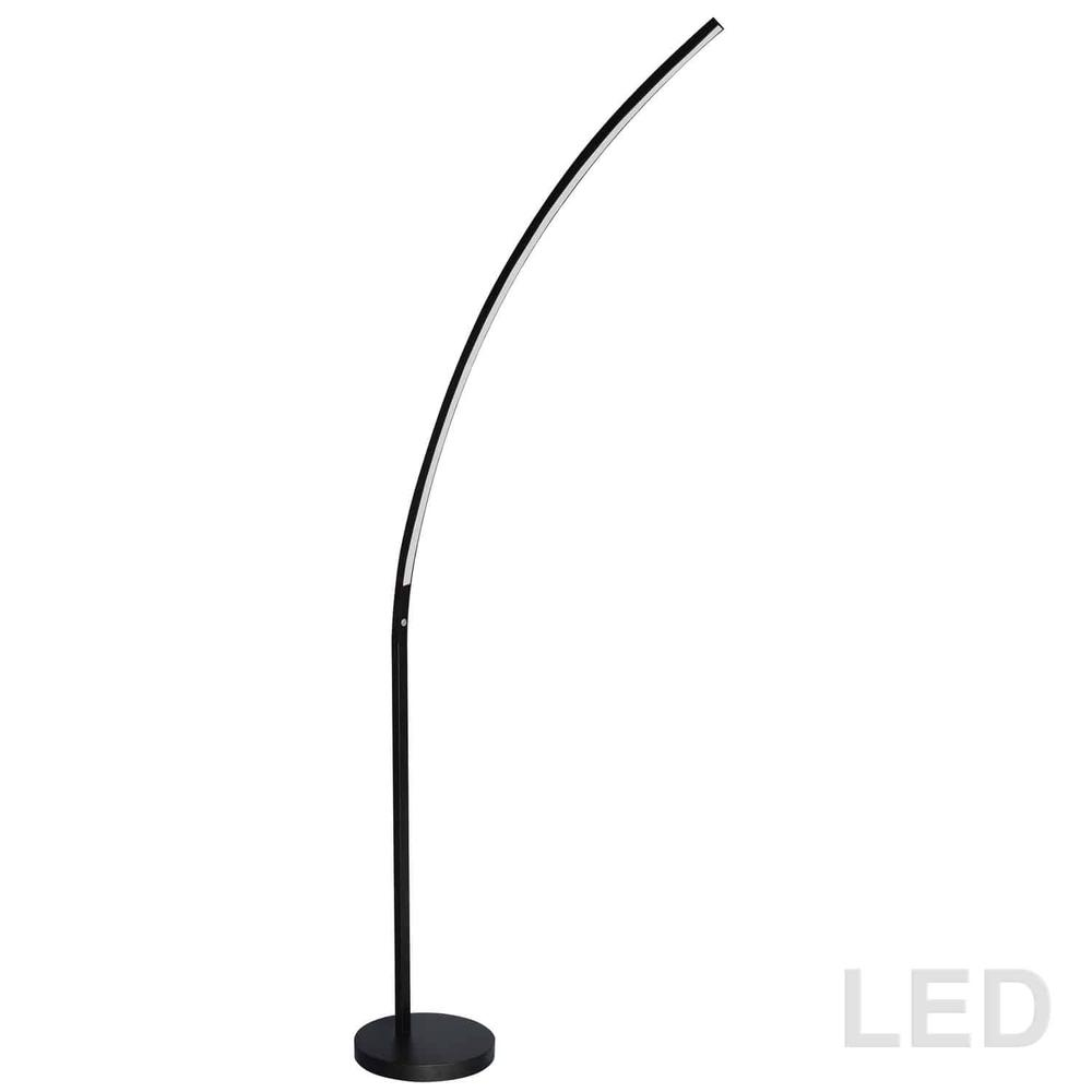 Gentle Bend LED Floor Lamp – Matte Black Finish