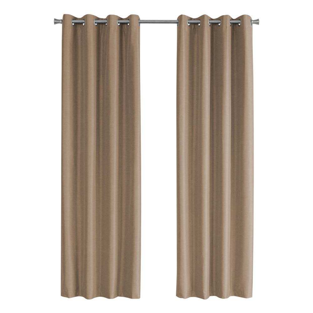 Curtain Panel, 2pcs Set, 54W X 95L, 100% Blackout, Grommet, Living Room