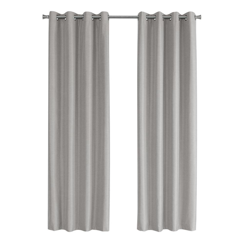 Curtain Panel, 2pcs Set, 54W X 84L, 100% Blackout, Grommet, Living Room