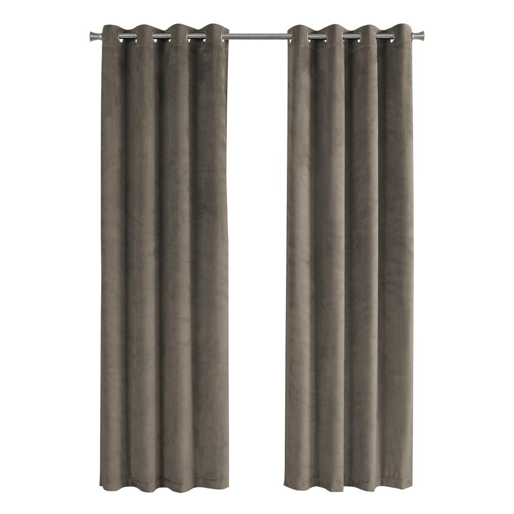 Curtain Panel, 2pcs Set, 54W X 95L, Room Darkening, Grommet, Living Room