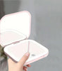 Portable LED Makeup Mirror – Compact Rechargeable Pocket Mirror with Light for Travel & On-the-Go Makeup