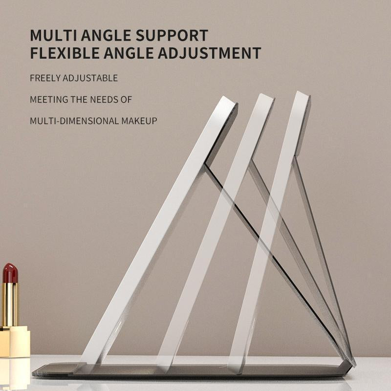 LED Makeup Mirror, Portable Foldable Lighted Mirror for Desk, Dorm, Office, Cosmetic Use