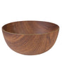 Mahogany Collection 80 Fl. Oz. Brown Plastic Large 9 In. round Serving Bowl
