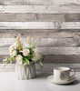 Peel and Stick Wallpaper Gray Wood Wallpaper Self Adhesive Wallpaper Craft, 17.71"x 118"