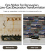 Peel And Stick Wallpaper Retro Stone Brick Self-adhesive Wall Stickers Bathroom Kitchen Back Stickers