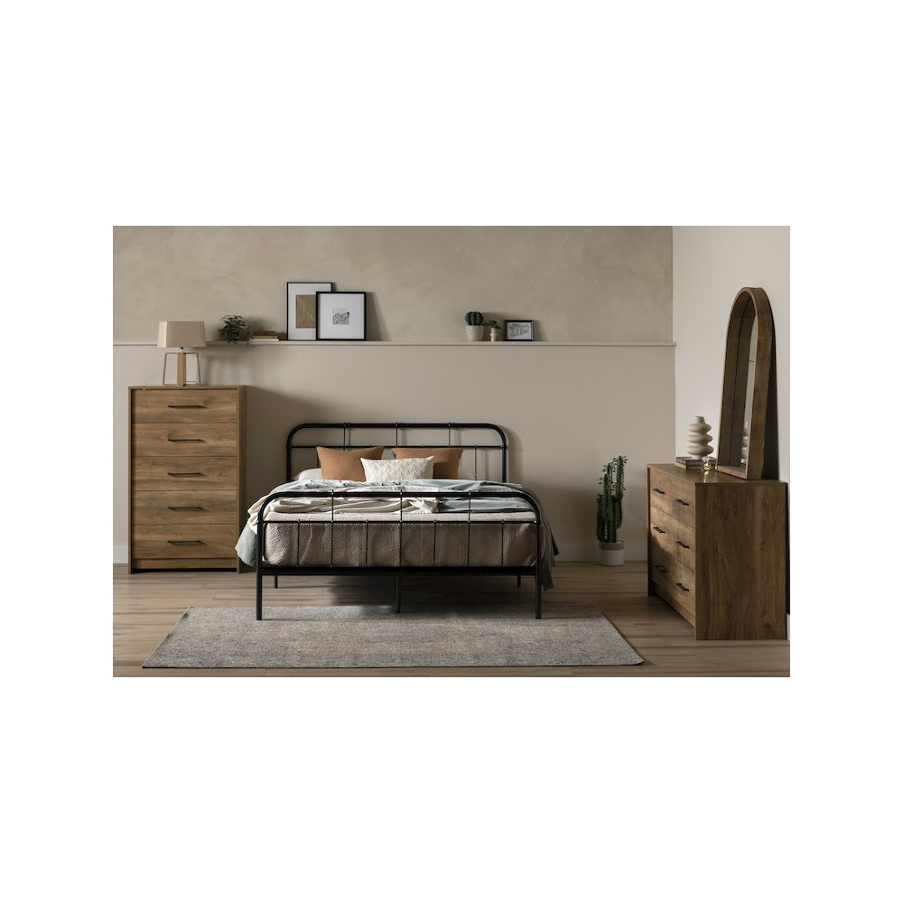 Londen 6-Drawer Dresser in Natural Mango Finish