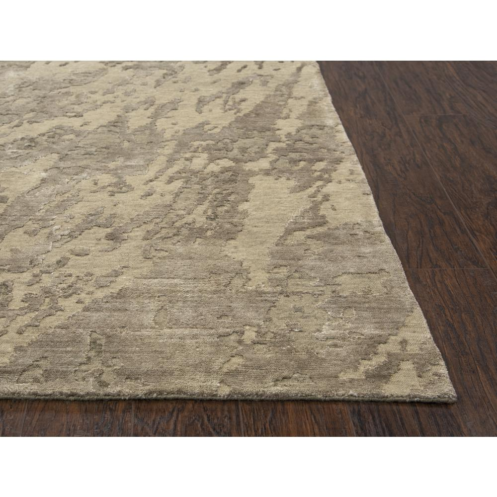 Hand Knotted Cut Pile Wool/ Viscose Rug, 8' x 10'