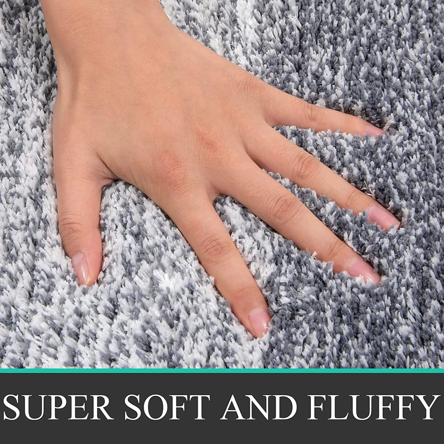 Traditional 4 Piece Microfiber Washable Bathroom Rug Set, Grey