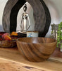 Set of 4 Handmade Acacia Wood Bowls – 5" x 2.5", Rustic Small Serving Bowls for Dips, Sauces, Salads, and Kitchen Décor