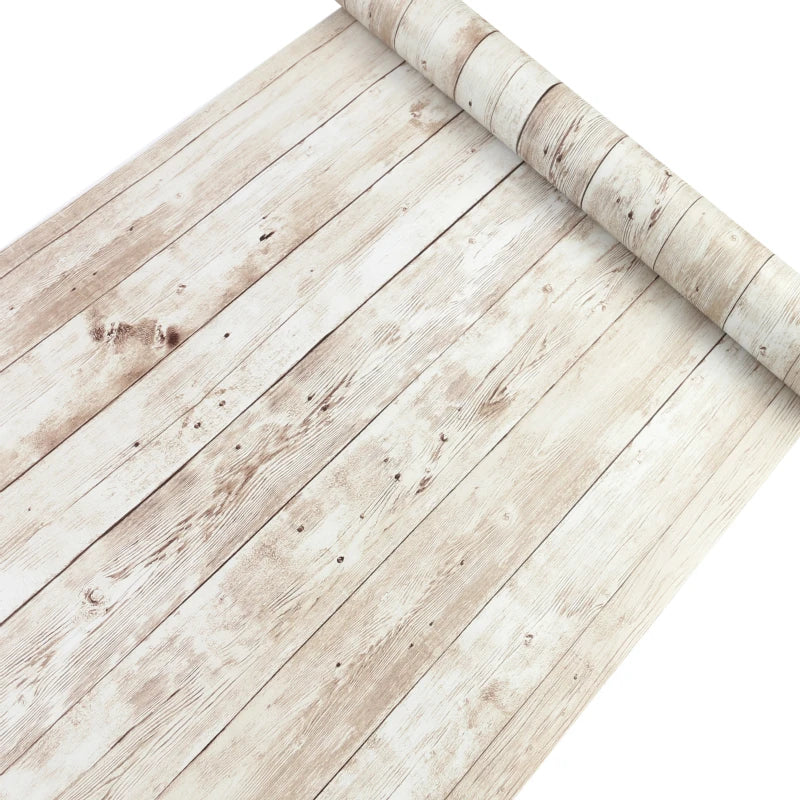 3D Vintage Wood Panel Peel and Stick Wallpaper for Walls