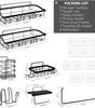 Stainless Steel Shower Caddy 7 Pack Adhesive Shelf Organizers for Bathroom Kitchen Storage