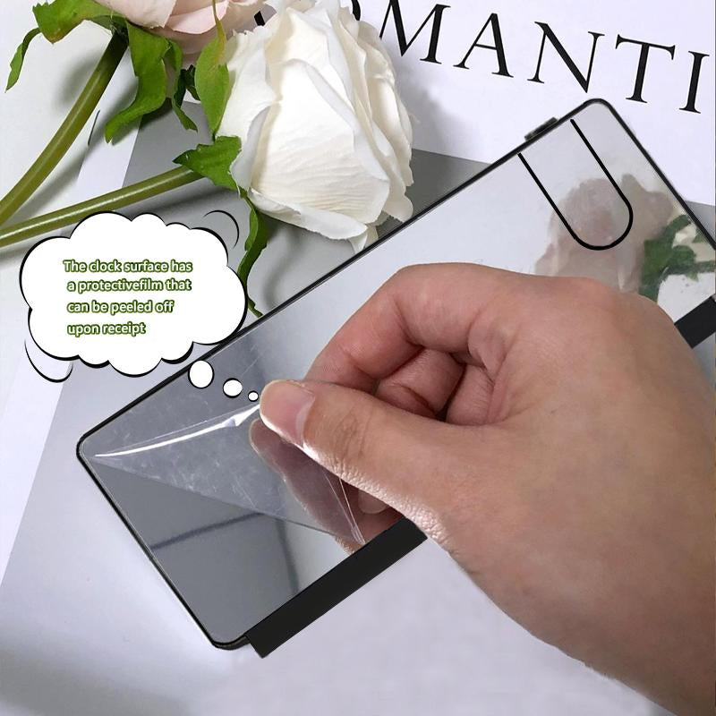 LED Digital Alarm Clock with Time Projection, Temperature Display, Multi-Dimming, Snooze Function, 12/24H, Modern Digital Clock for Bedroom & Office