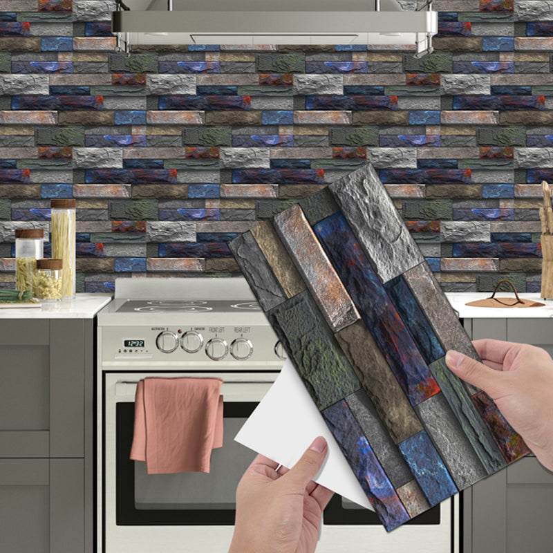 Waterproof Anti-Oil Retro Stone Brick Peel and Stick Bathroom Kitchen Wallpaper Stickers