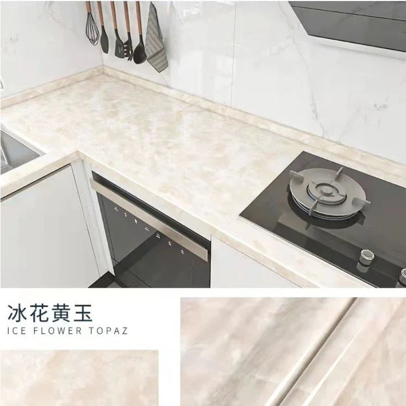 20M Marble Self Adhesive Waterproof Wallpaper for Kitchen Cabinet Oil Proof Mould Proof Modern Style Bathroom Decoration Wall