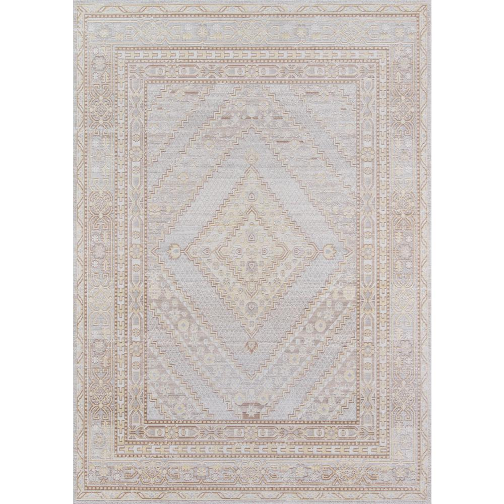 Traditional Runner Area Rug, Grey, 2'3" X 8' Runner