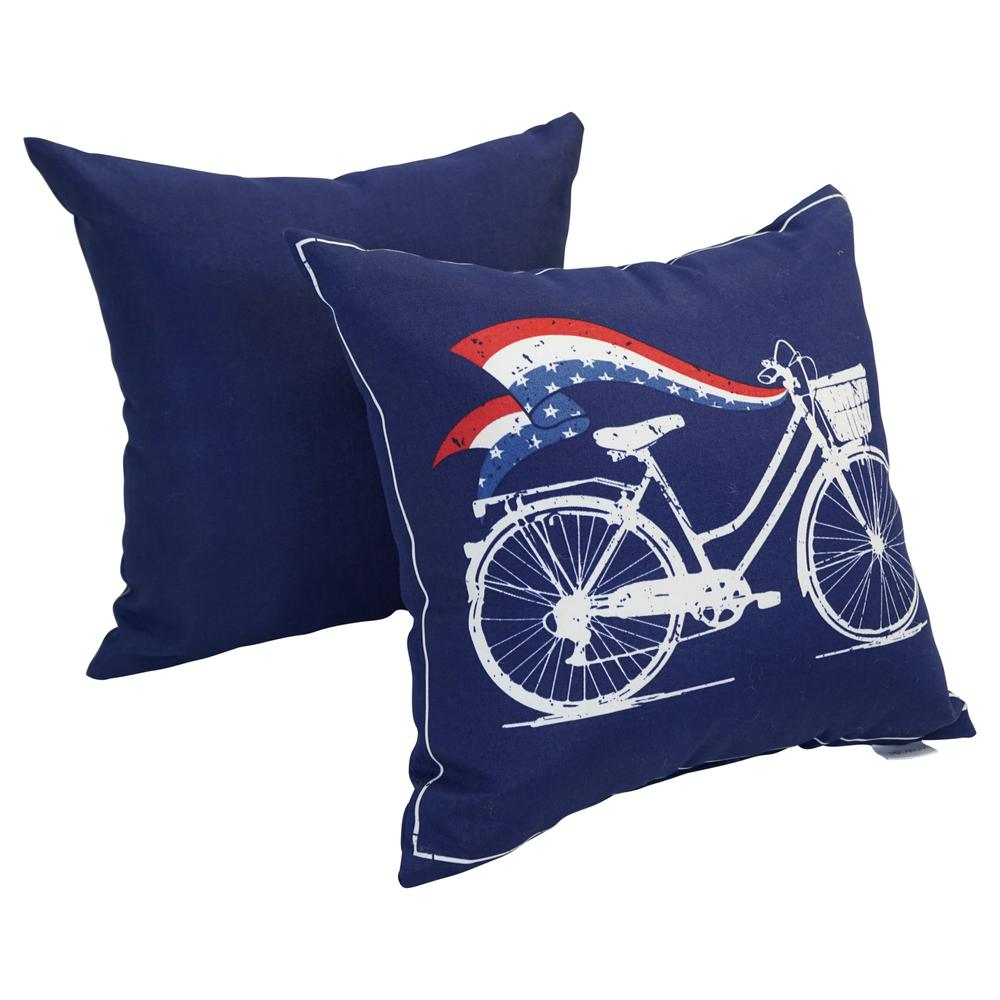 Spun Polyester 17-inch Double-sided Outdoor Throw Pillows (Set of 4) CO-JO18-DS-05-S4