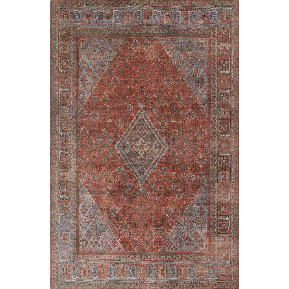Traditional Runner Area Rug, Copper, 2'3" X 7'6" Runner