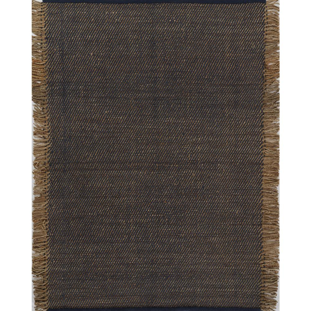 Contemporary Runner Area Rug, Blue, 2'3" X 8' Runner