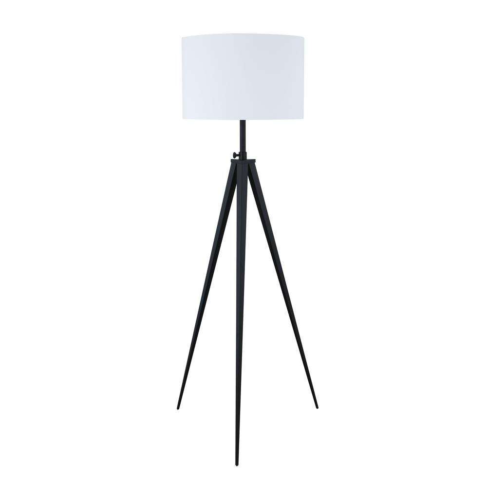 Harrington 60-inch Drum Shade Metal Tripod Floor Lamp – Black