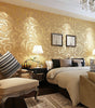 3D Grey Victorian Damask PVC Peel and Stick Wallpaper