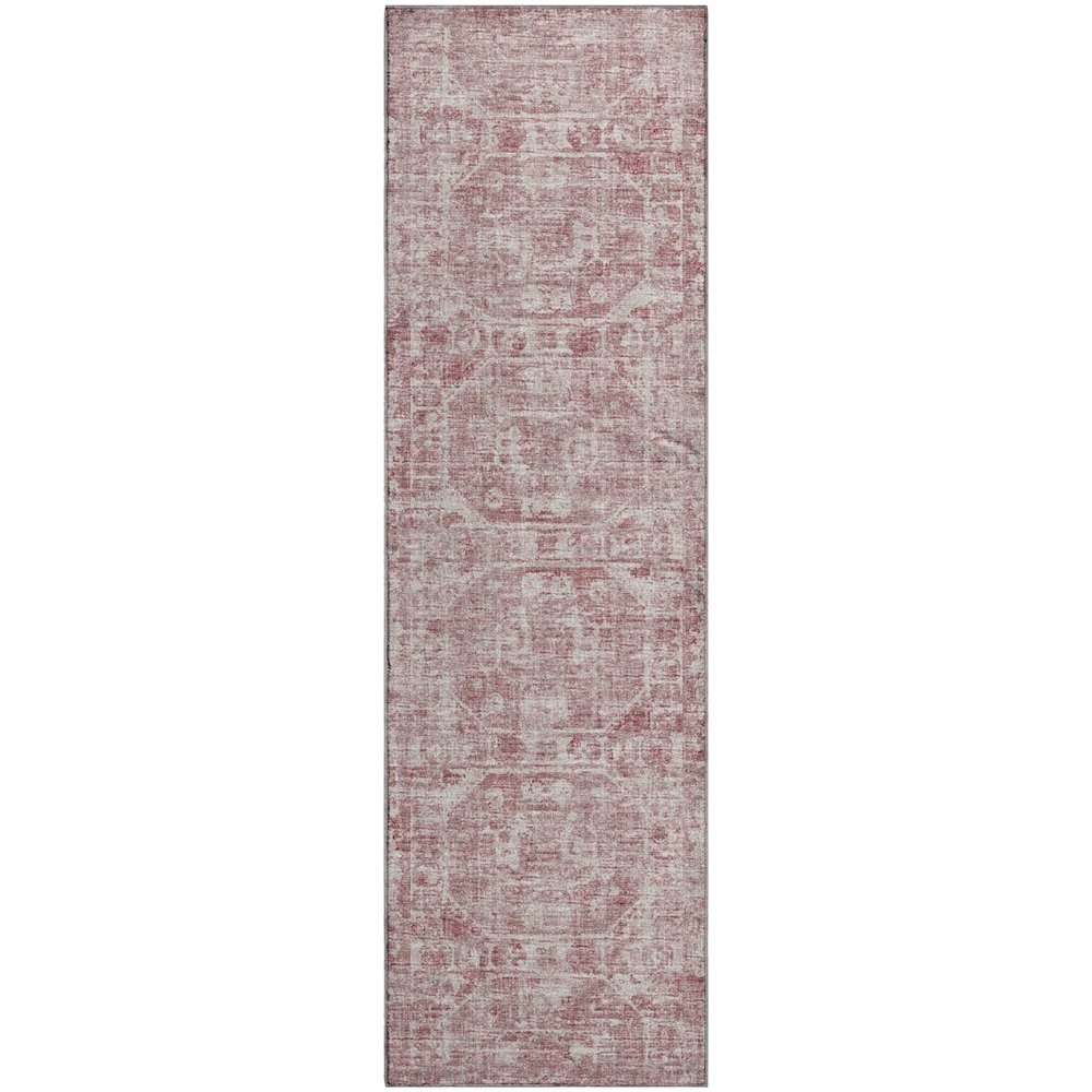 Premium Machine Washable Mayfield  Pink 2'3" x 7'6" Runner Rug