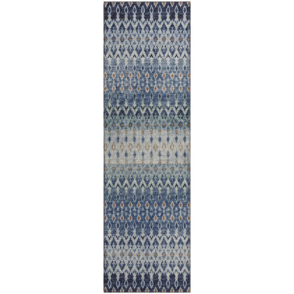 Premium Machine Washable Mayfield  Seaglass 2'3" x 7'6" Runner Rug
