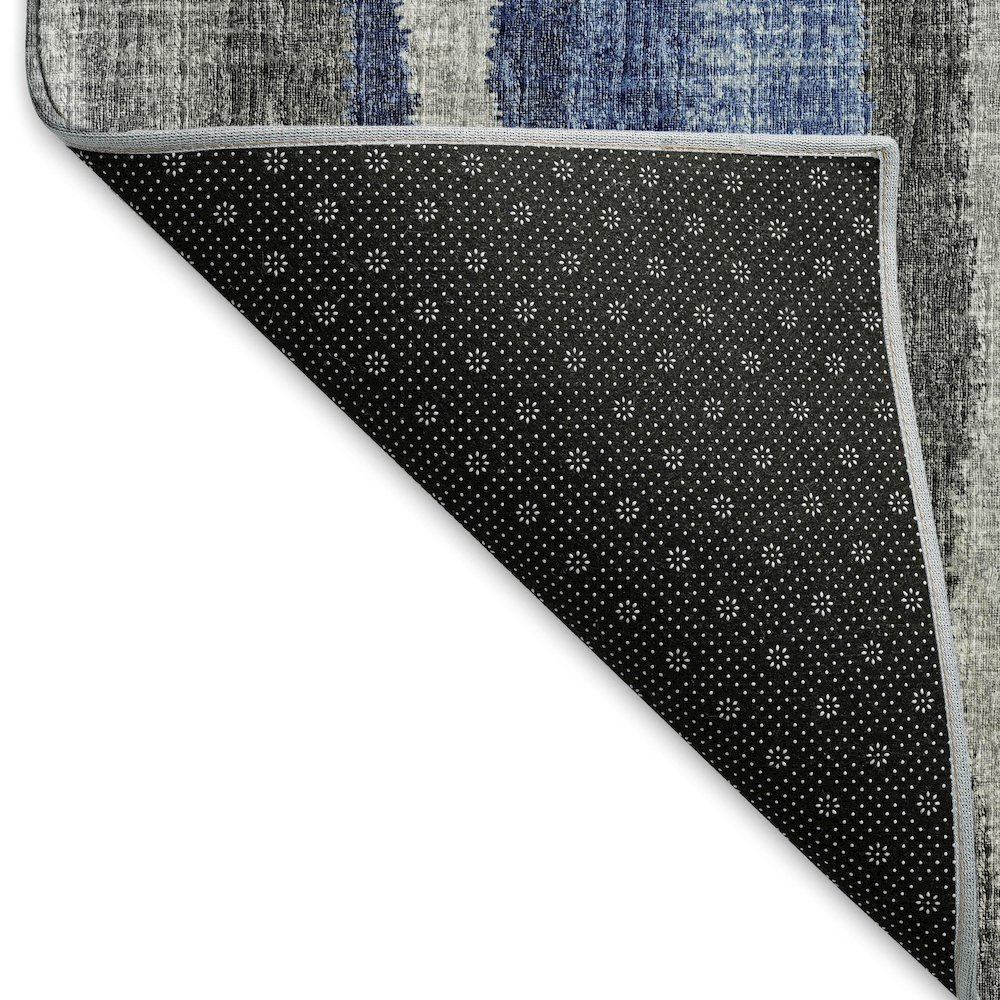 Premium Machine Washable Mayfield  Blue 2'3" x 7'6" Runner Rug