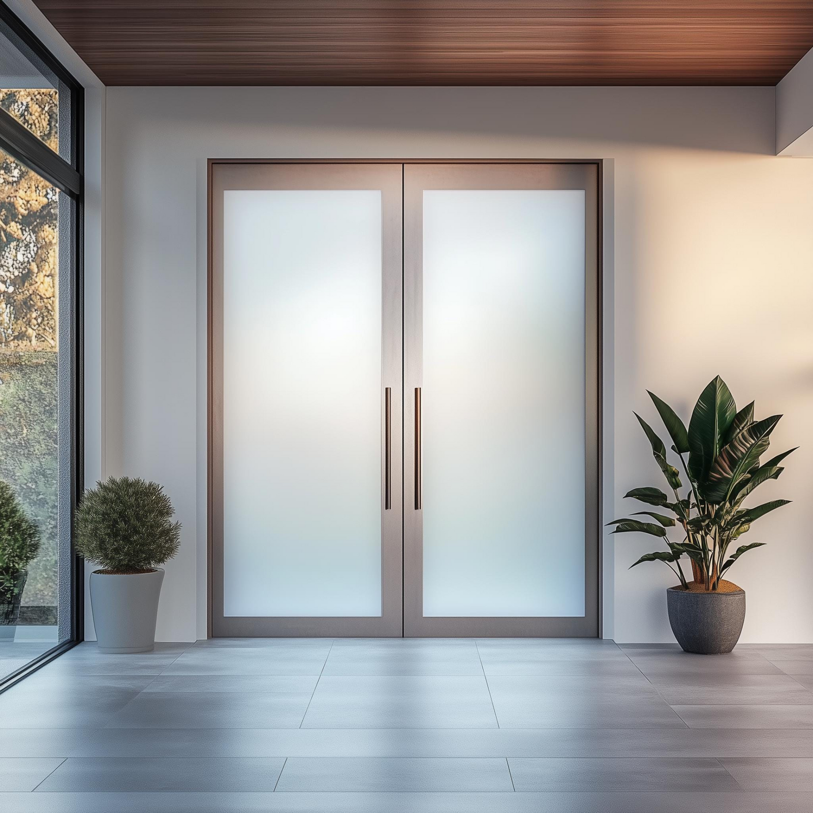 Frosted Peel and Stick Window Film – Etched Vinyl Privacy Roll for Glass Surfaces