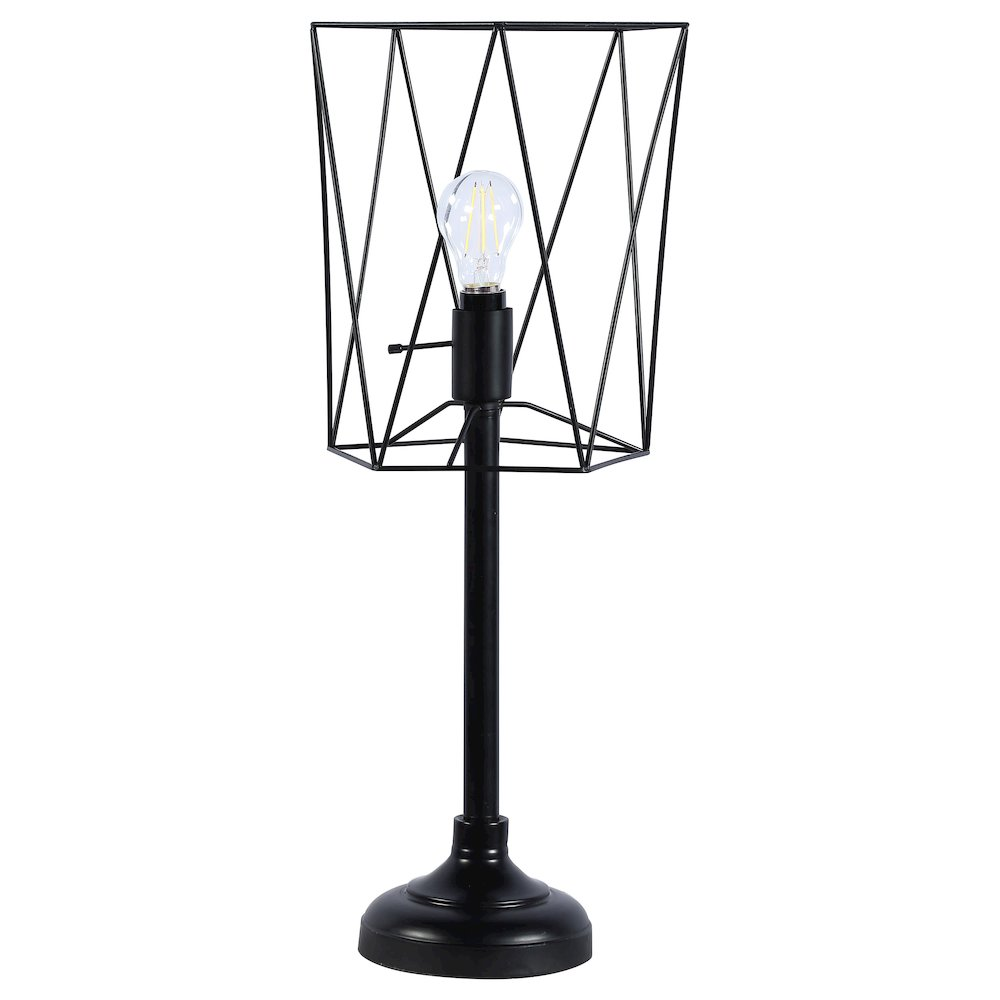 Mayfield 26-Mayfield 26" Open Frame Torch Table Lamp – Black Industrial Metal Accent Lightingch Open Frame Torch Table Lamp Black