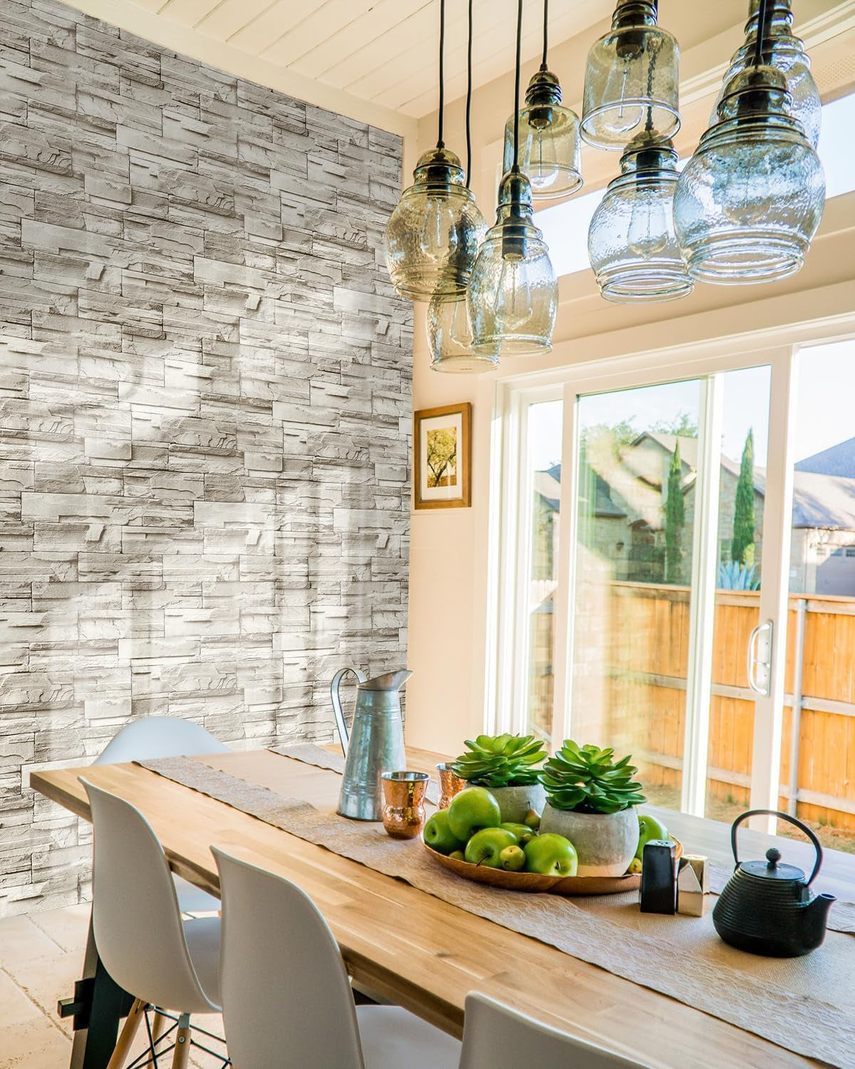 Stone Peel and Stick Wallpaper Stone Brick Contact Paper Self Adhesive Removable