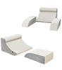 Adjustable Orthopedic Wedge Pillow Set 5pcs for Post Surgery - Ergonomics Foam Body Pillows for Reading, Sleeping, and side sleeper reading pillow