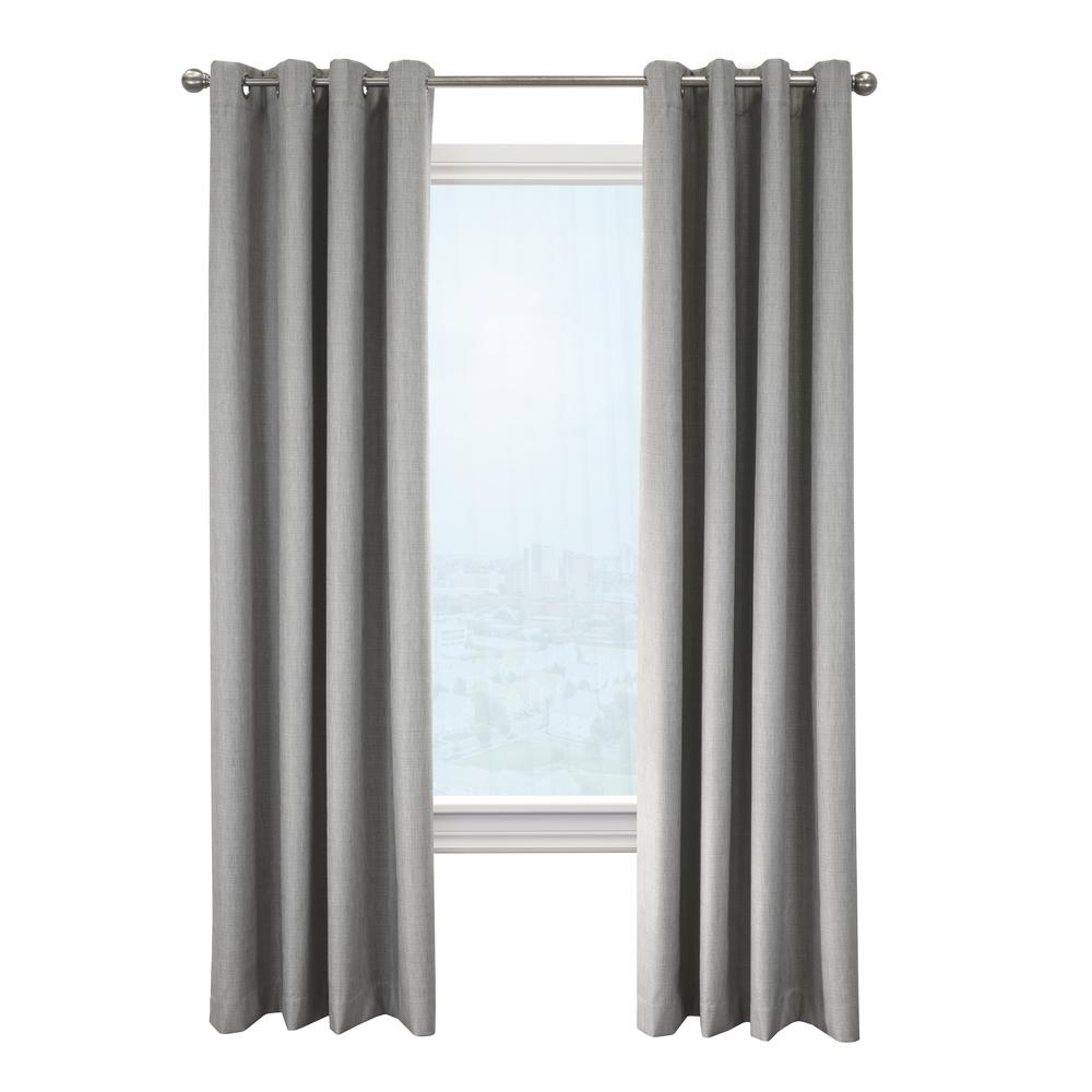 Newberry Blackout Grommet Curtain Panel 52 x 108 in Greige