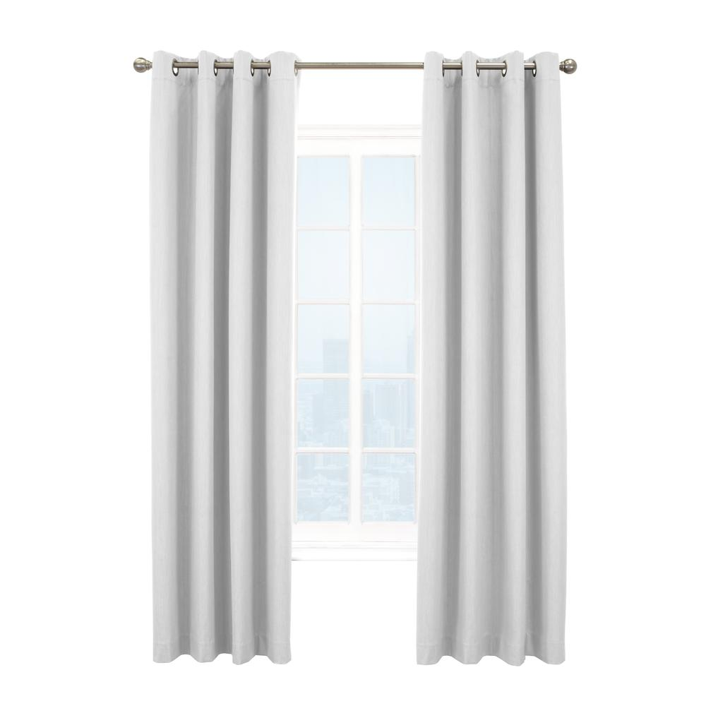 Kelly Blackout Grommet Curtain Panel 52 x 84 in White