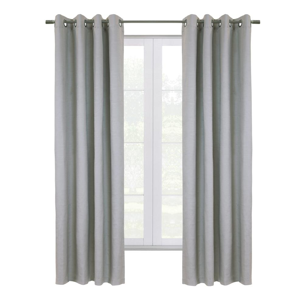Shadow Blackout Grommet Curtain Panel 52 x 108 in Grey