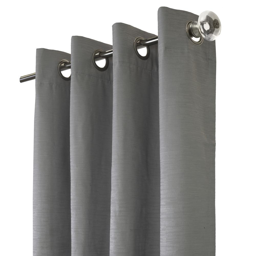 Shadow Blackout Grommet Curtain Panel 52 x 108 in Grey