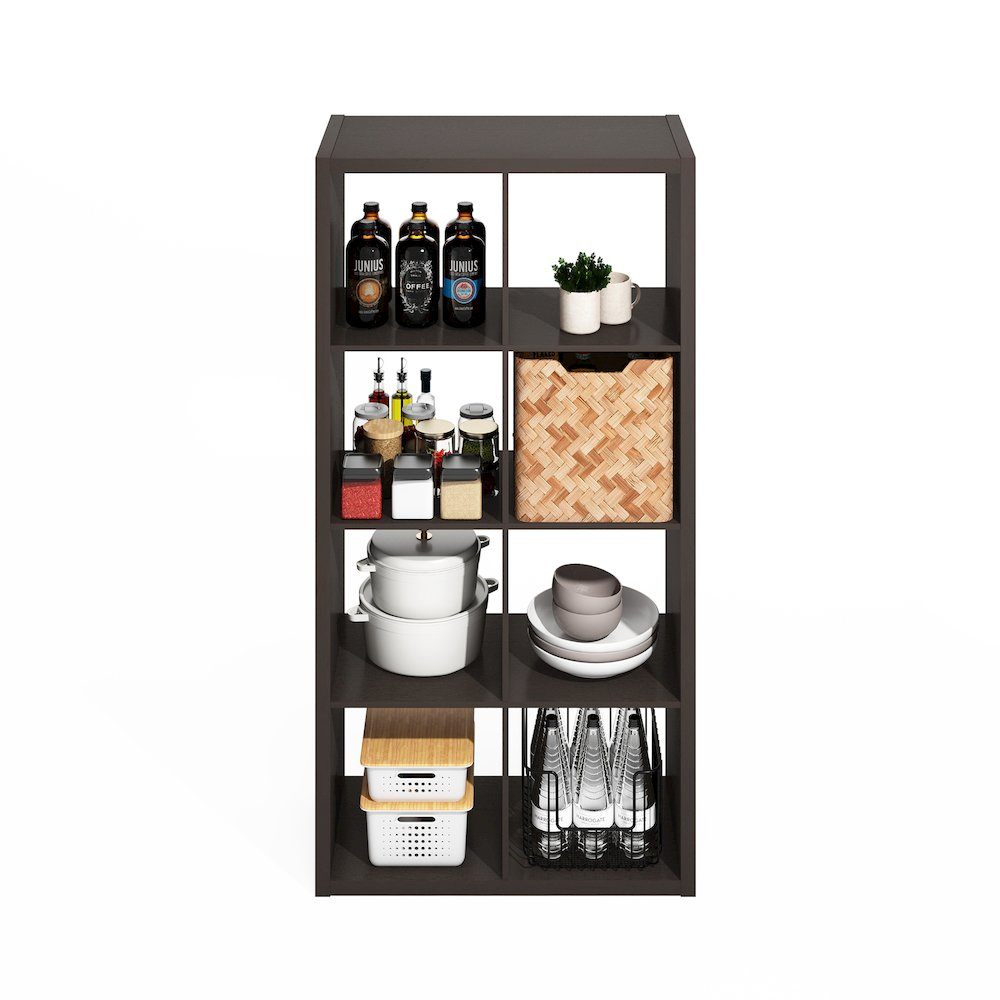 Hermite 8-Cube Open Shelves Kitchen Storage, Kitchen Island, Bakers Rack