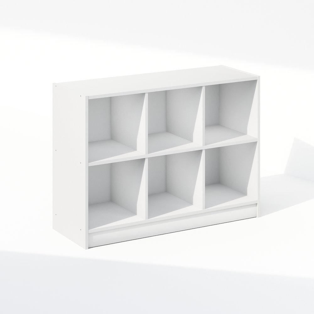 Basic 3x2 Cube Organizer Shelf Storage, Bookcase, White