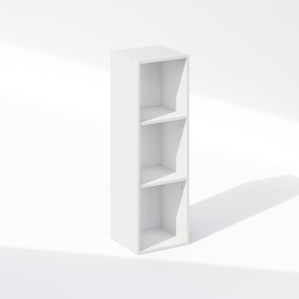 3-Tier Slim Open Storage Shelf – 10″ Multipurpose Shelving Unit for Home Organization