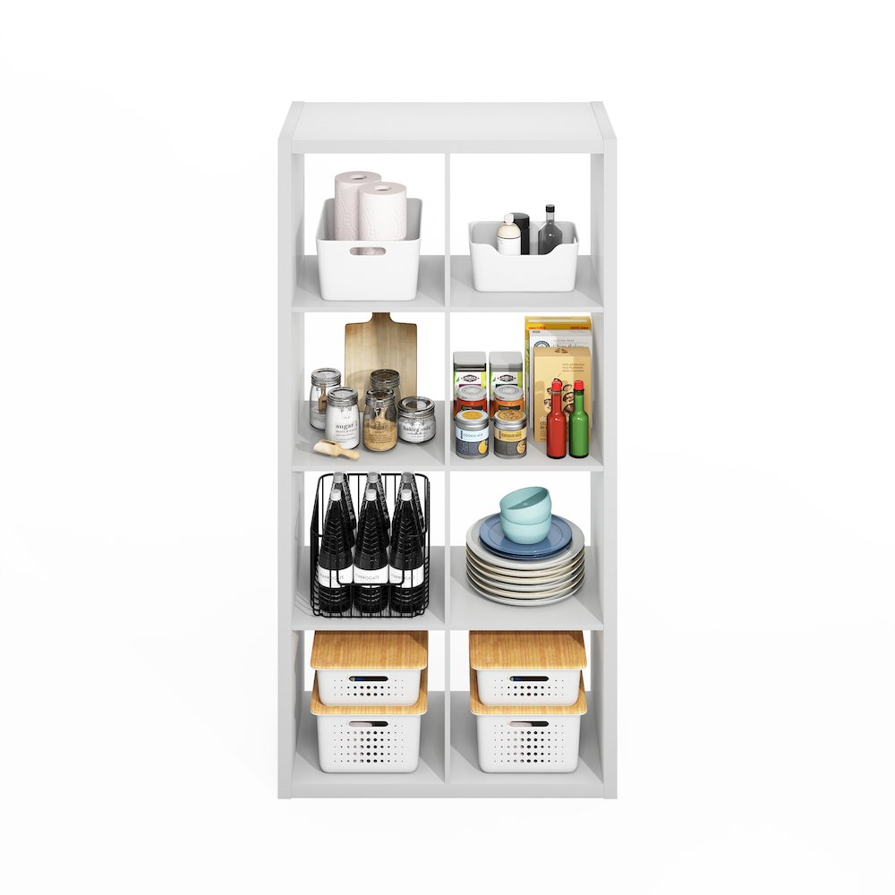 Hermite 8-Cube Open Shelves Kitchen Storage, Kitchen Island, Bakers Rack