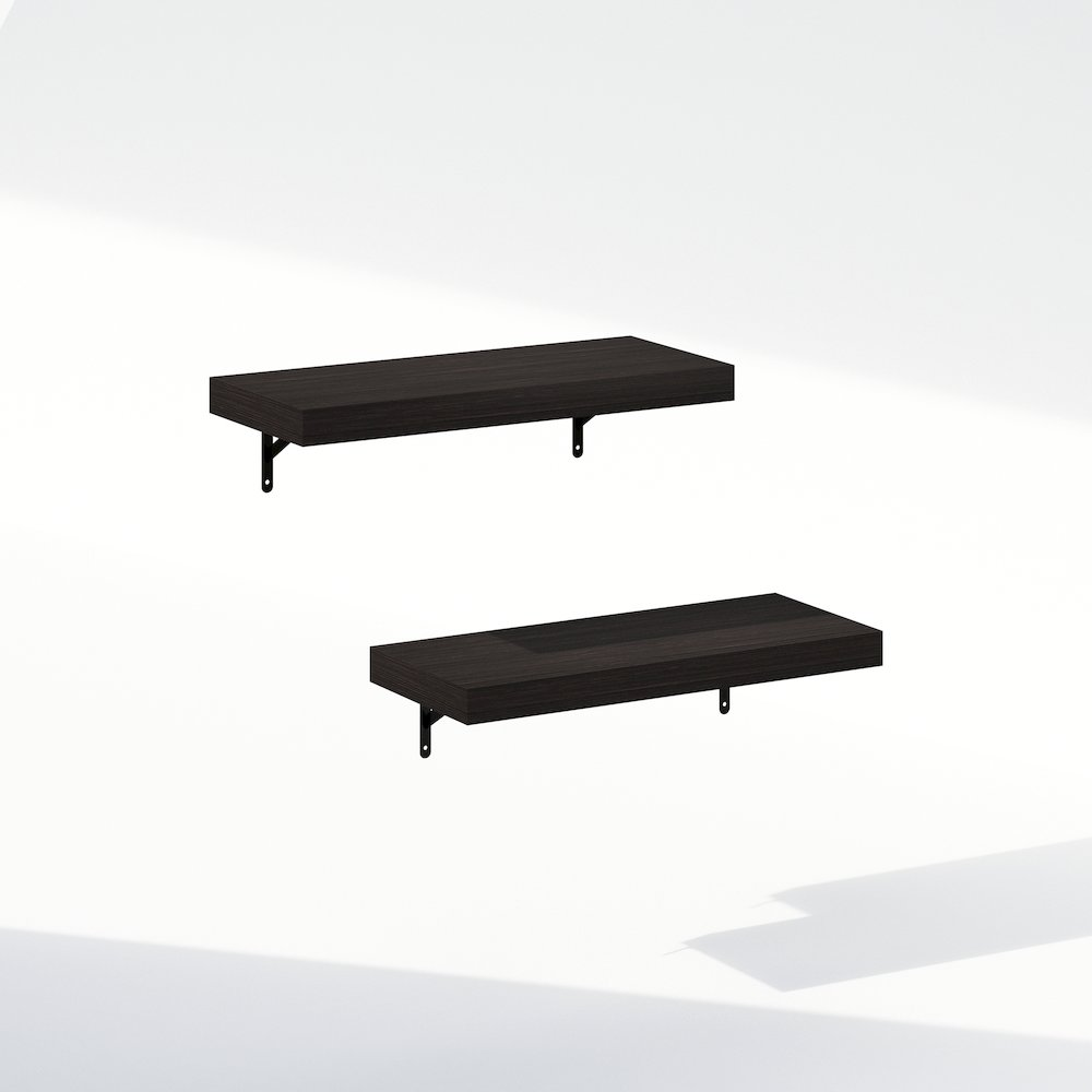 Tanna 22-Inch Wall Mounted Bathroom Floating Display Shelves, Set of 2
