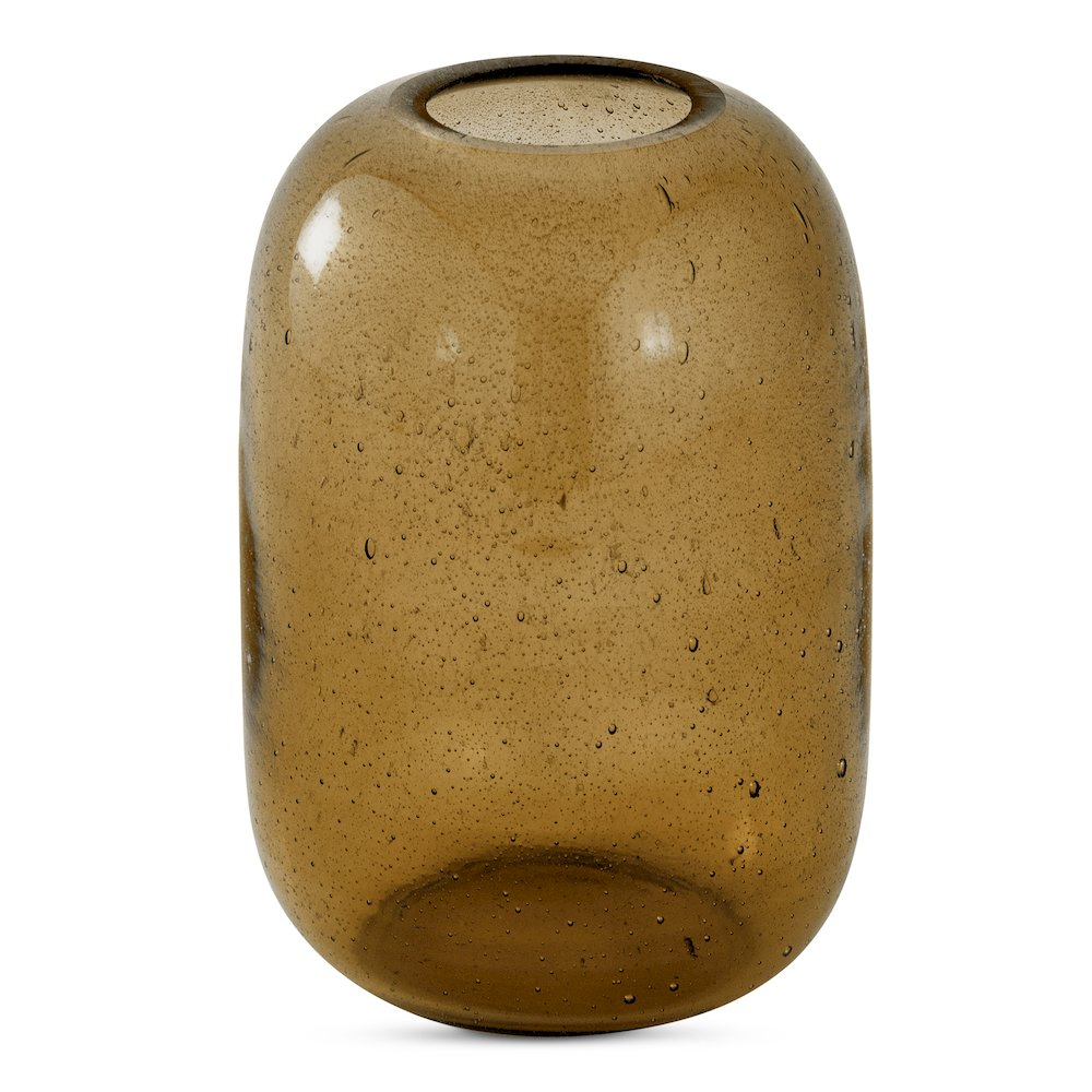 Circe Vase Amber Warm Amber Glass With Little Bubbles Throughout