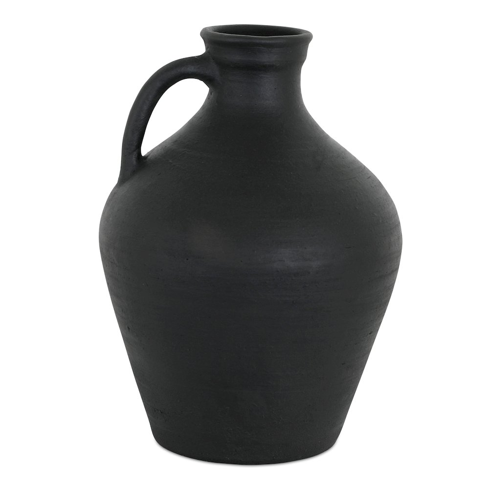 Lyra Vase Black Terracotta