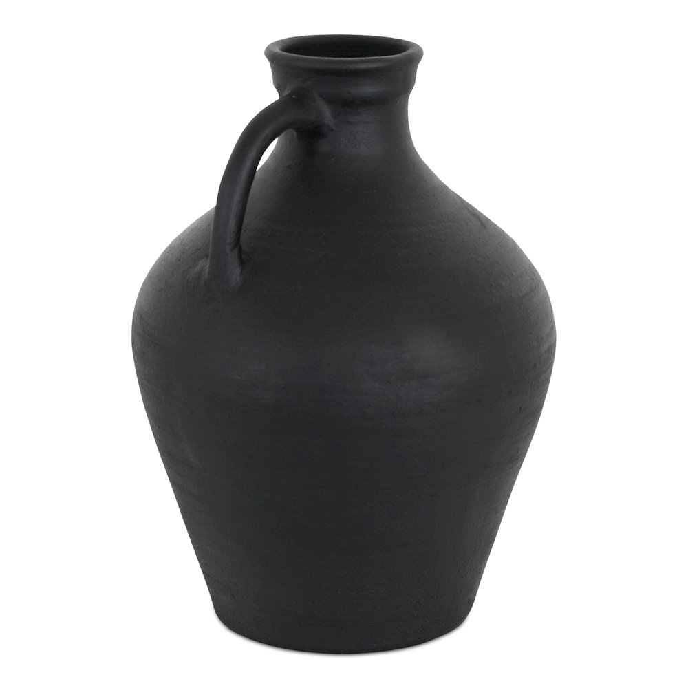 Lyra Vase Black Terracotta