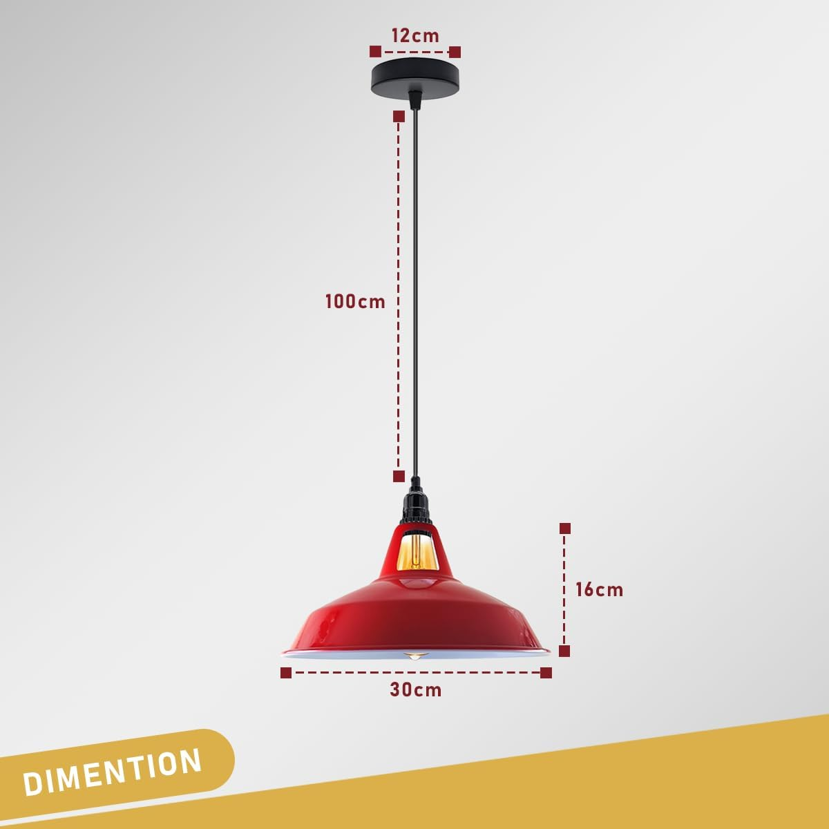 Modern Barn Shade Ceiling Light Fixture~1821