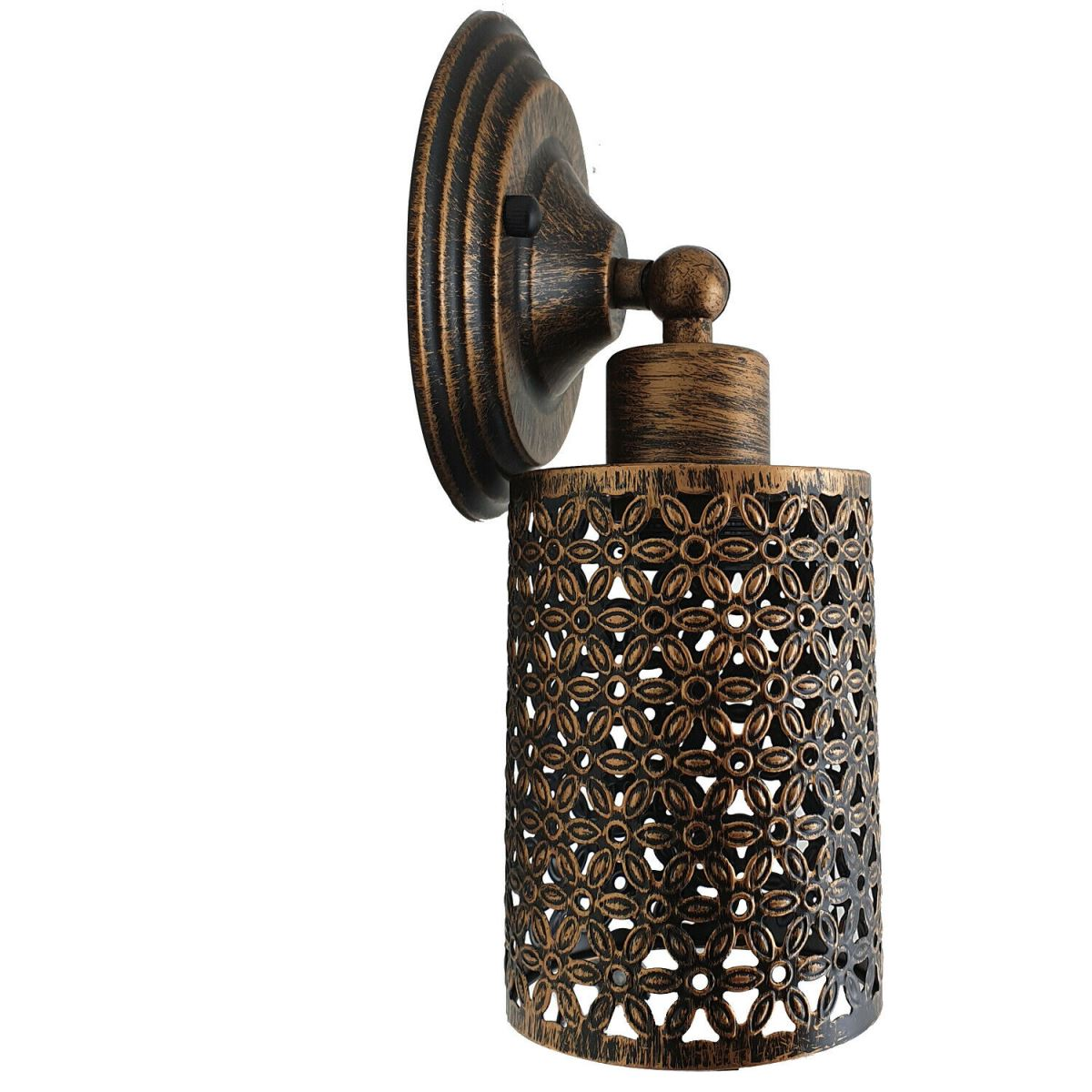 Vintage Industrial Brushed Copper Wall Light – Retro Loft Style Porch Lamp