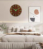 12" Luminous Wooden Wall Clock – Silent Non-Ticking Quartz, Large Numbers & Hands, Easy to Read Day & Night