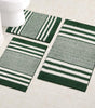 Green Bathroom Rug Set, 3-Piece Ultra Soft Non-Slip Chenille Bath Mats, Plush Absorbent Toilet & Floor Mats