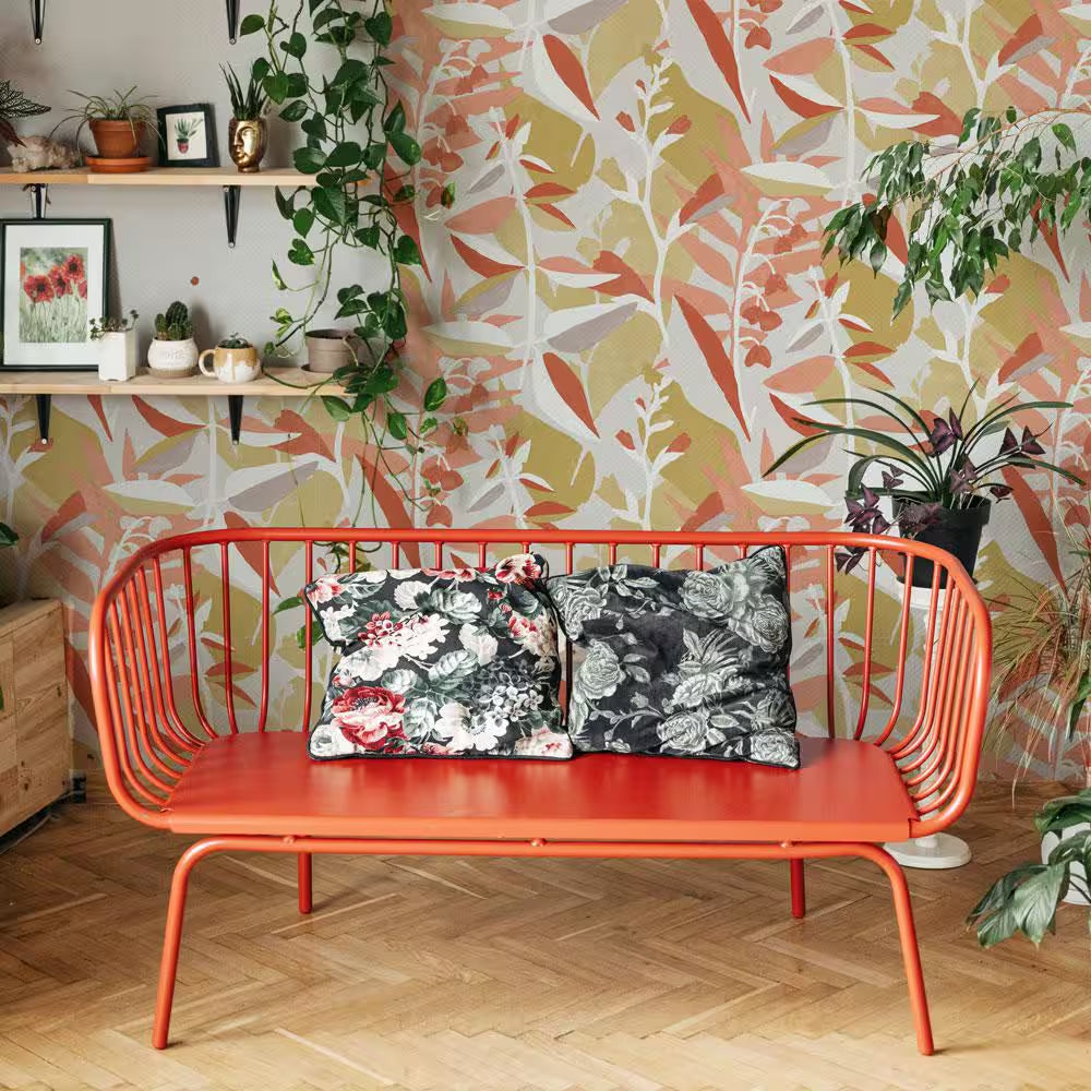 Pink Punch Petite Garden Party Vinyl Peel and Stick Wallpaper Roll (Covers 28 sq. ft.)