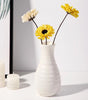 White Tall Floor Vase – 8.27×2.16" Decorative Vase for Flowers, Home Décor, Weddings, Centerpieces, Living Room, Office, Kitchen & Farmhouse Style
